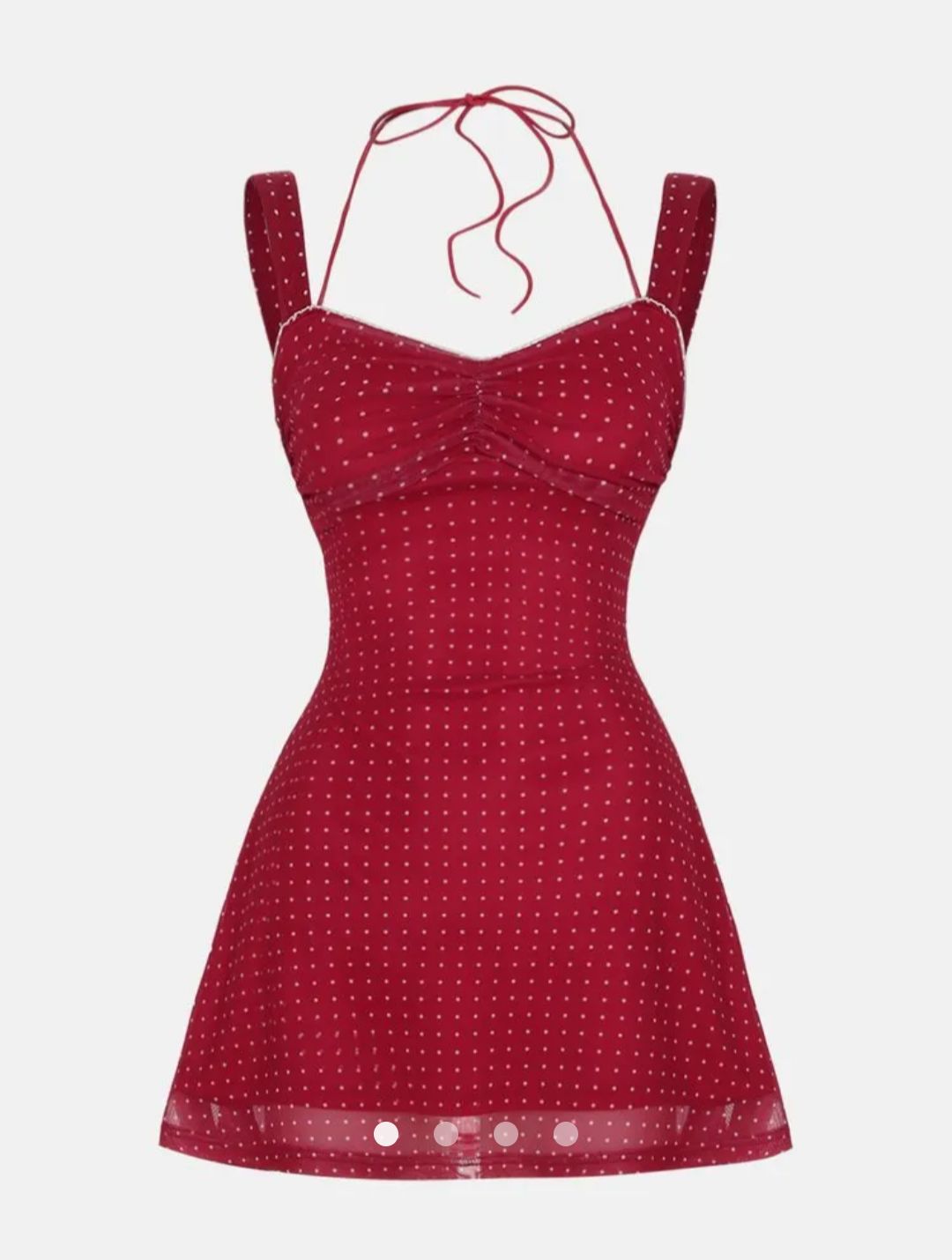 Ruffle Tank Dress  // Red