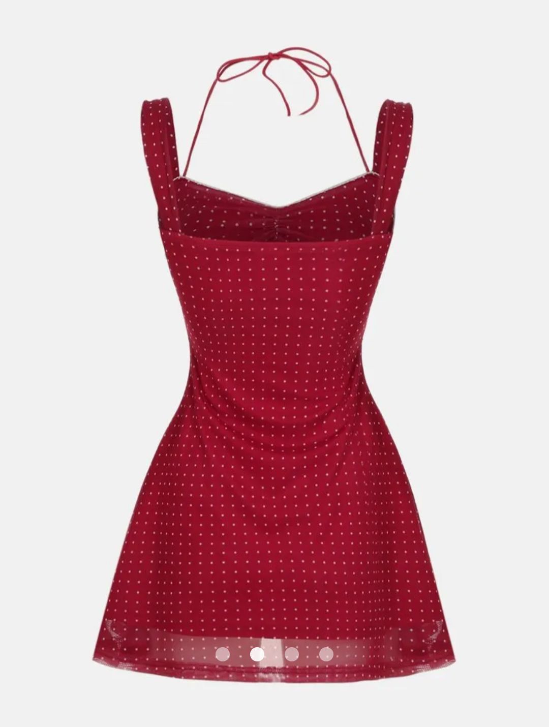 Ruffle Tank Dress  // Red