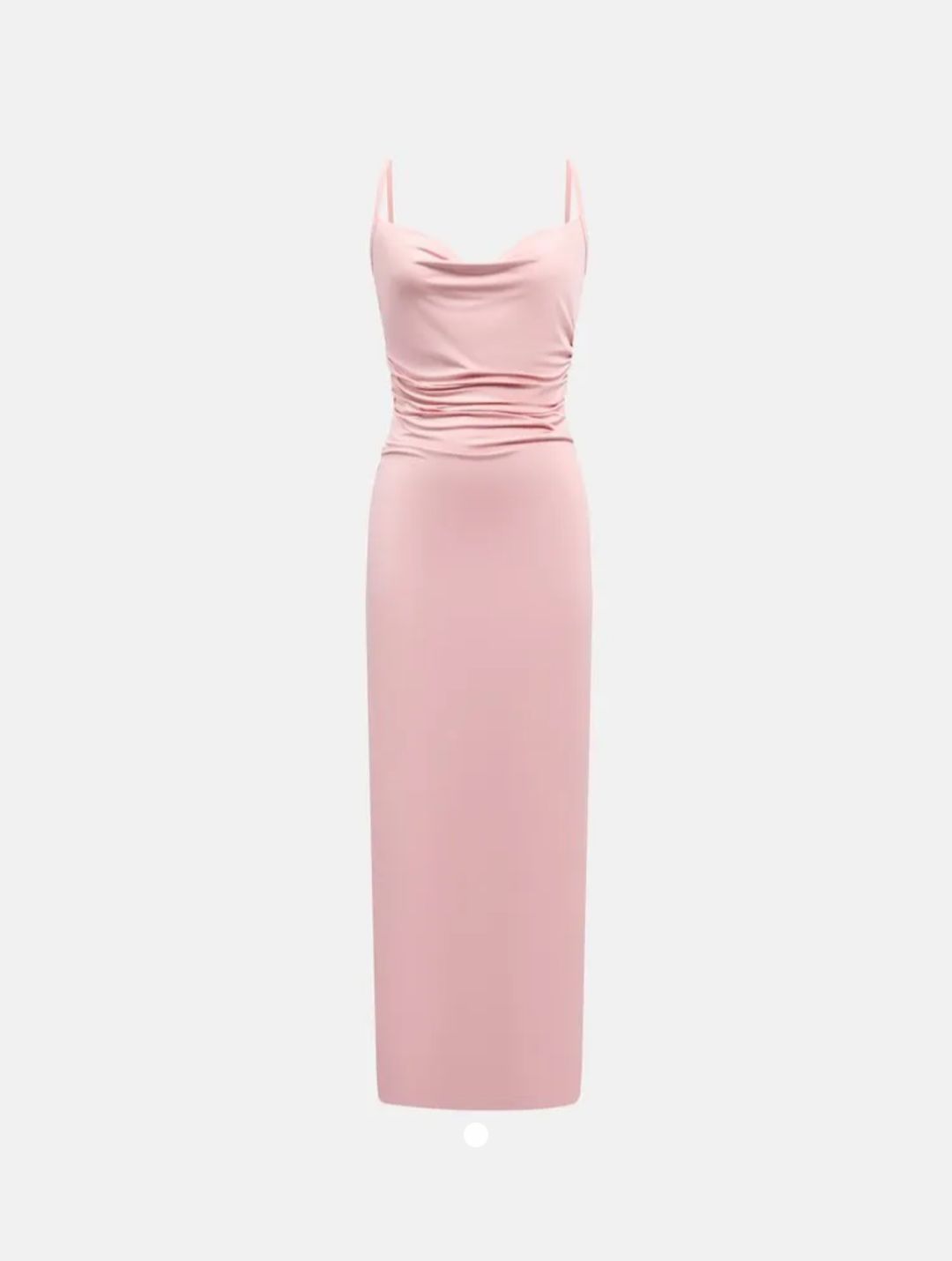 Lace Up Bodycon Dress // Light Pink