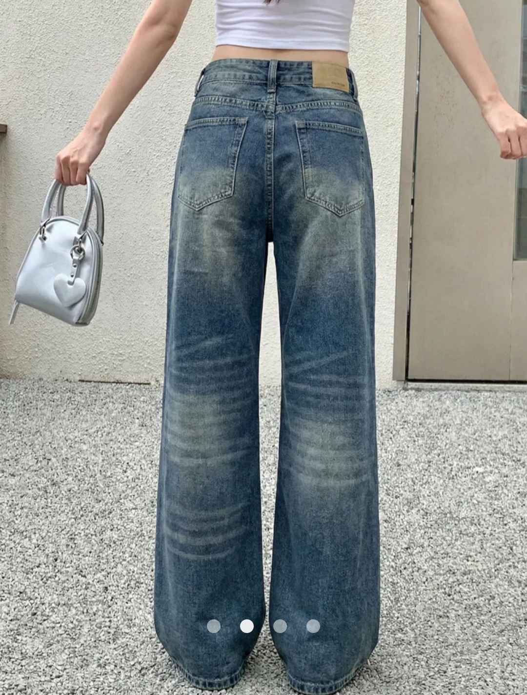 High Waist Straight Leg Jeans 002 // Vintage Medium Wash