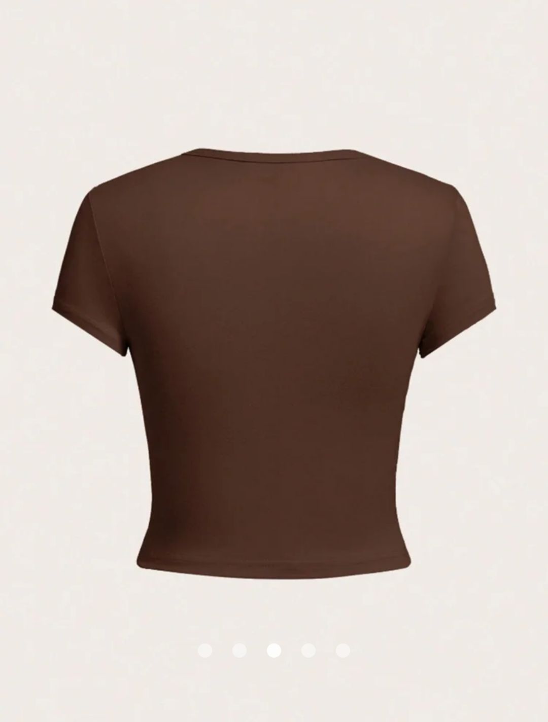 Printed Pullover T-Shirt // Brown