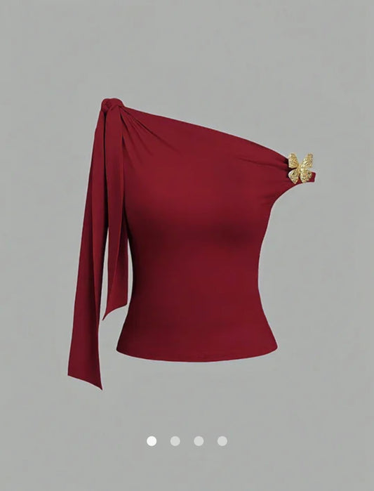 Knotted Tank Top // Burgundy