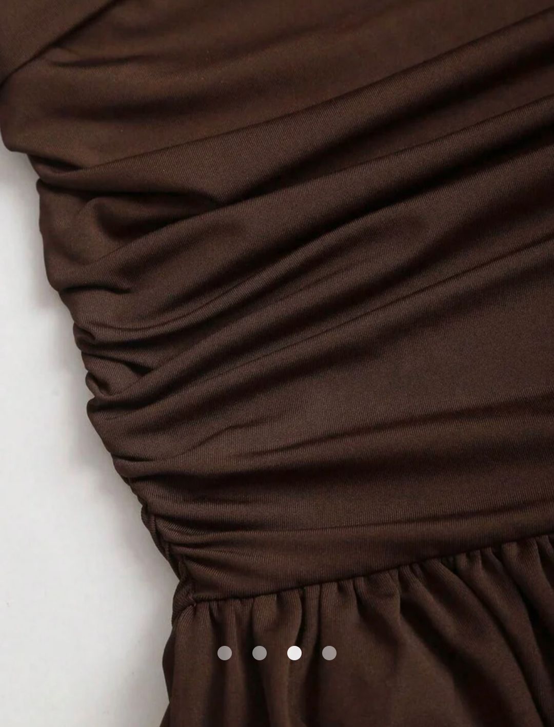 Asymmetric A-line Dress // Brown