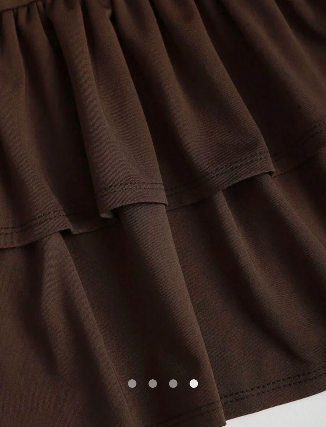 Asymmetric A-line Dress // Brown