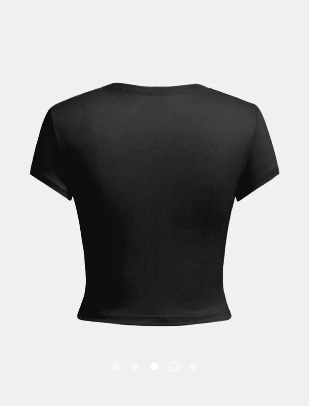 Heart Printed Pullover T-Shirt // Black