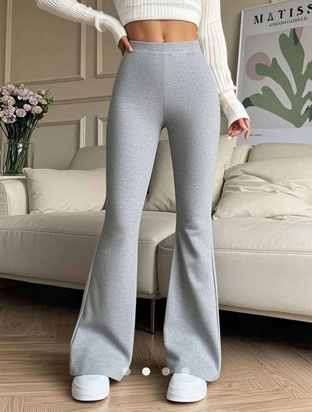 Flare Leg Pants // Grey