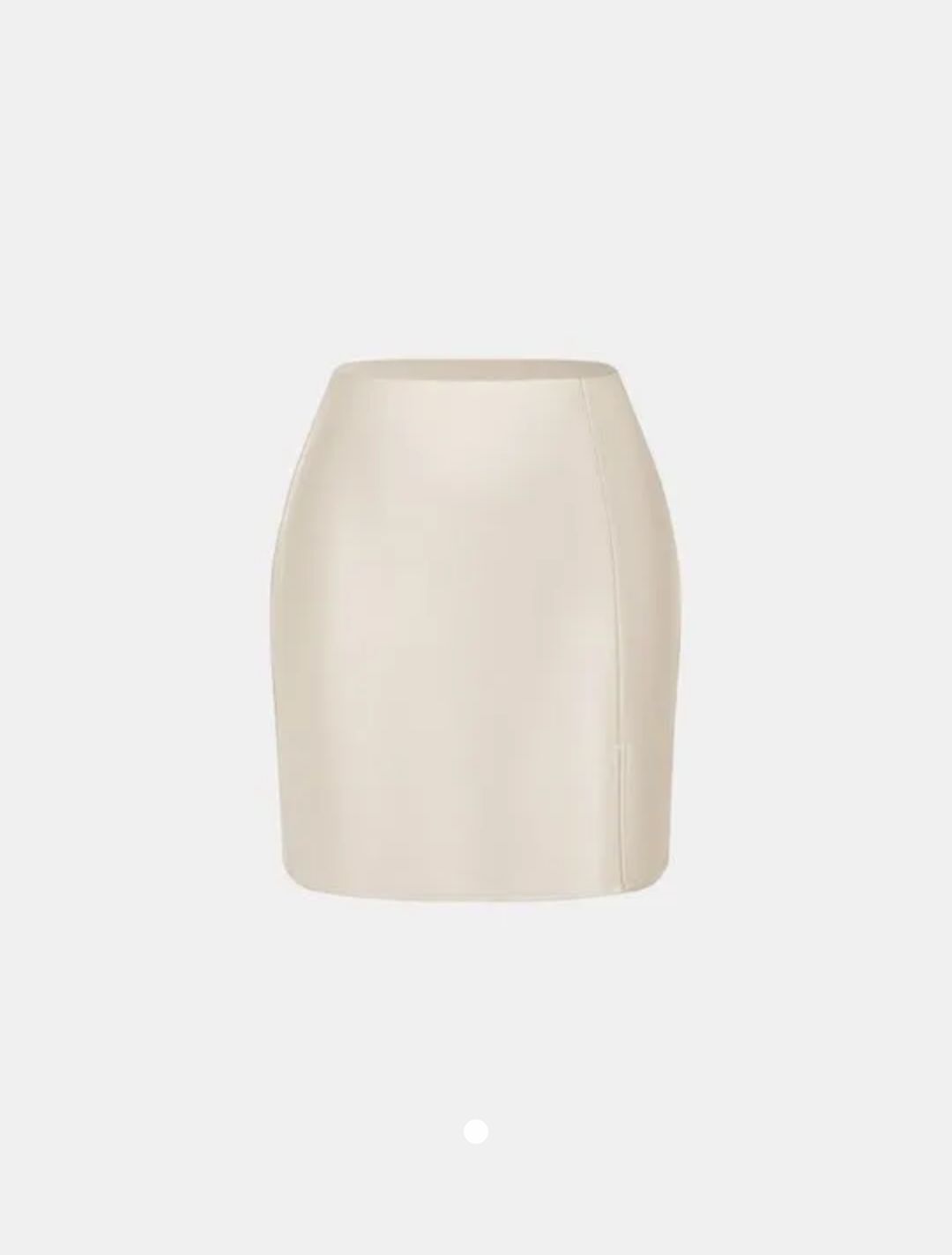 Slit A-Line Skirt // Beige