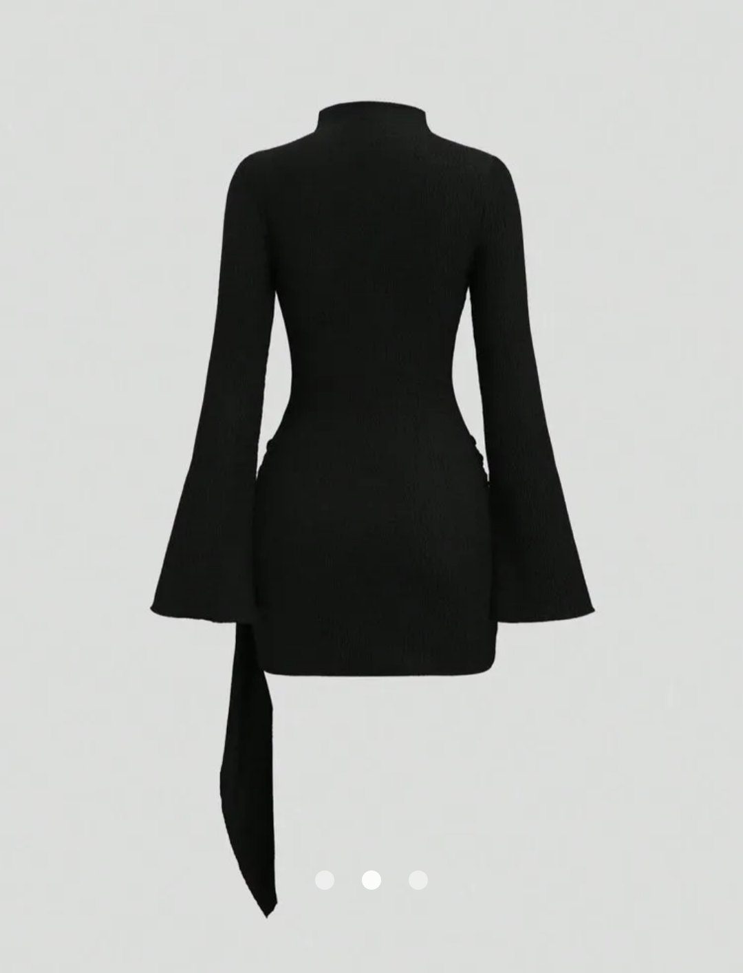 Draped Bodycon Dress // Black