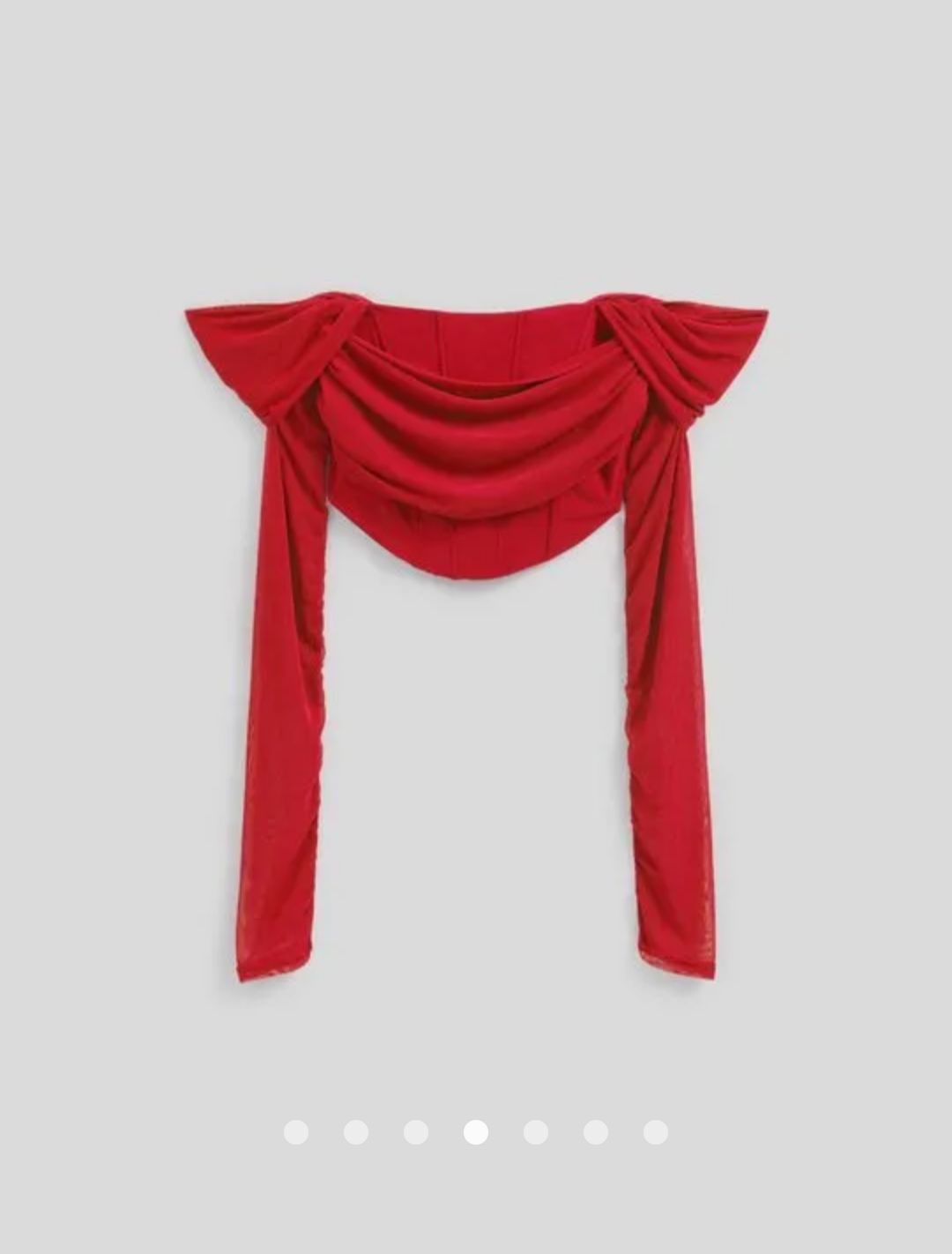 Mesh Corset Top // Red