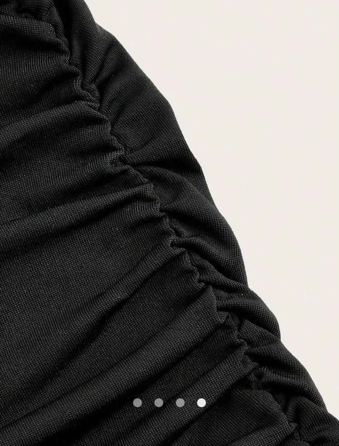 Gathered Mermaid Skirt // Black