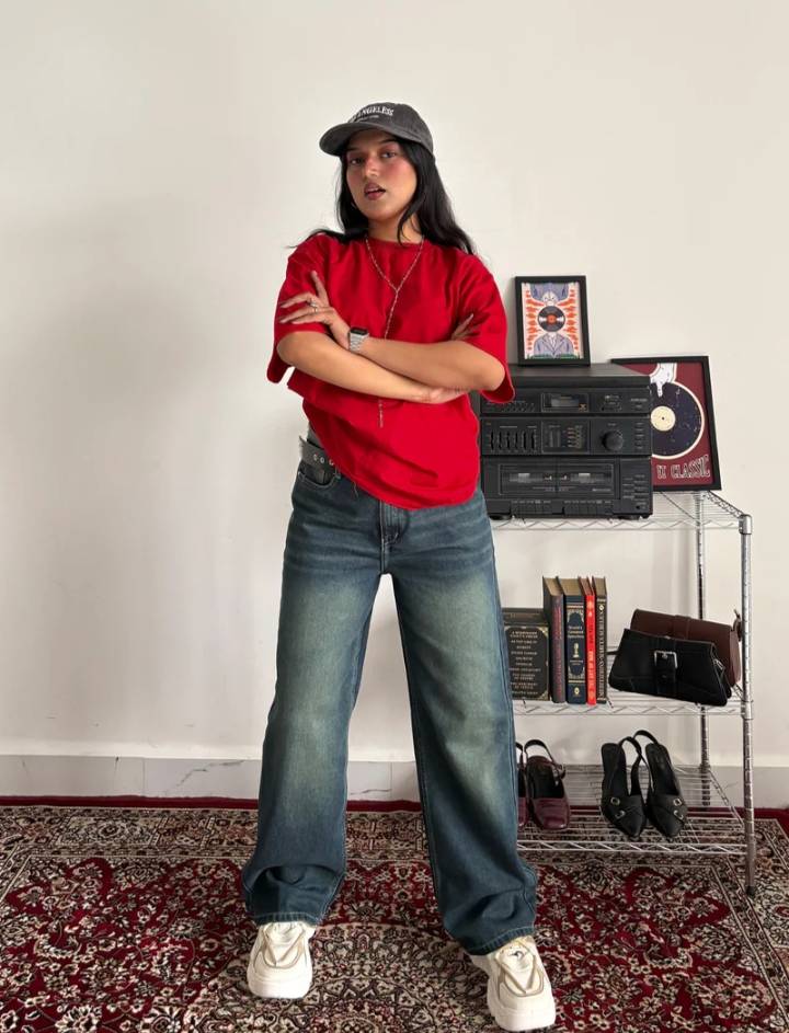 Tinted Straight Leg Jeans // Vintage Green