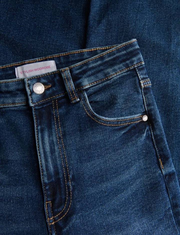 Whisker Bootcut Jeans // Premium Midnight Blue