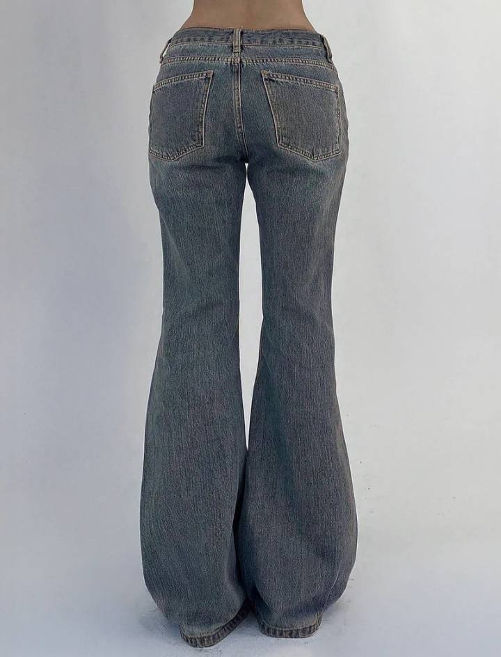 Y2K Bootcut Jeans // Ash Blue