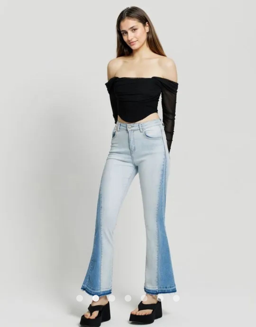 Mesh Corset Top // Black