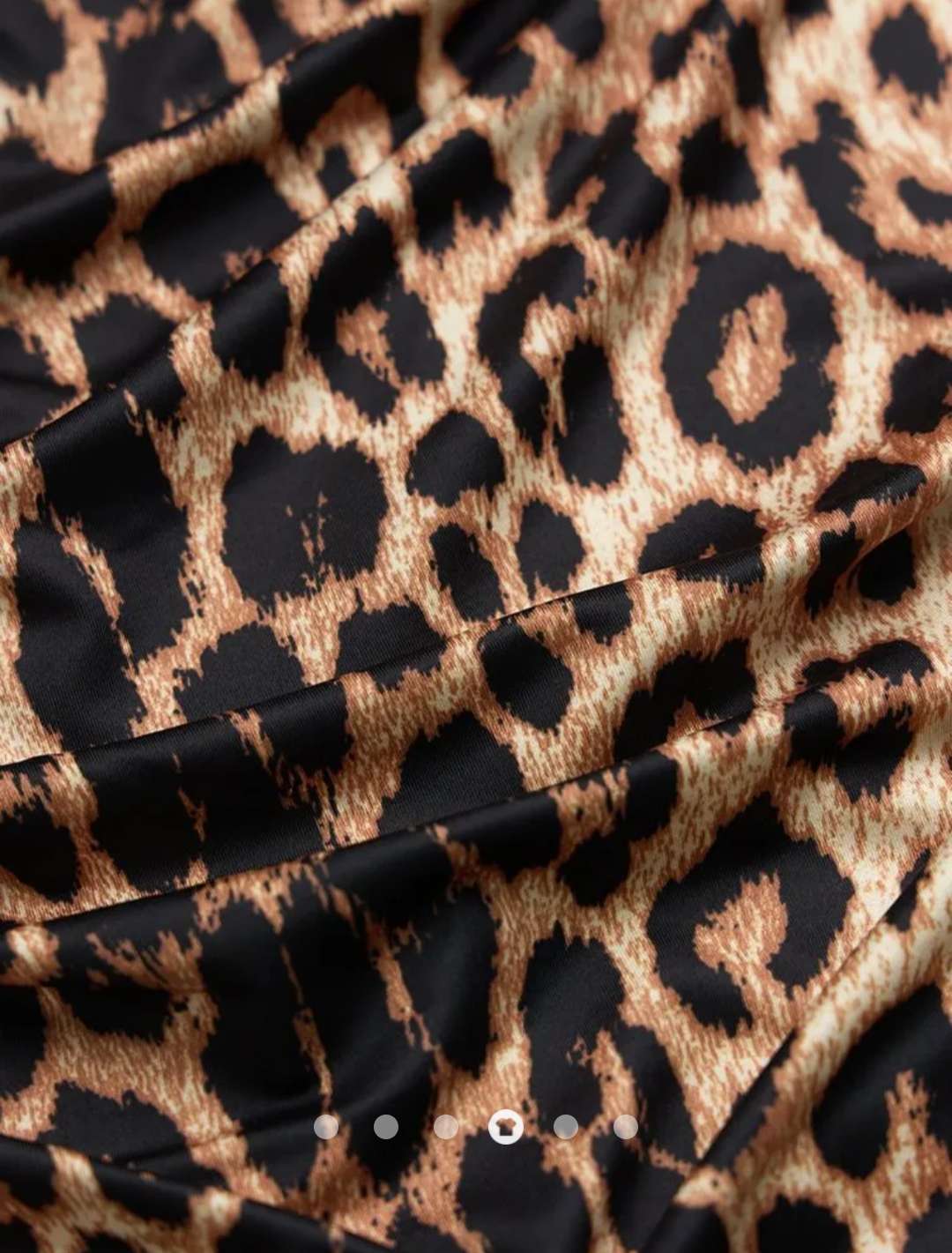 Leopard Slit Tube Top // Brown