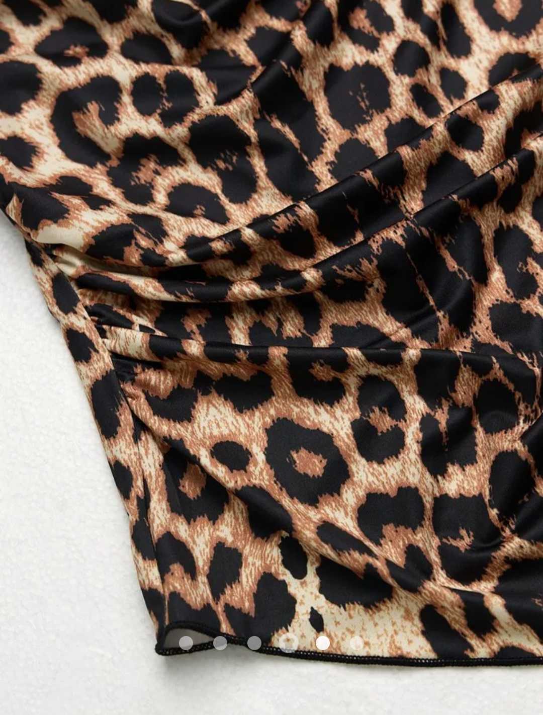 Leopard Slit Tube Top // Brown