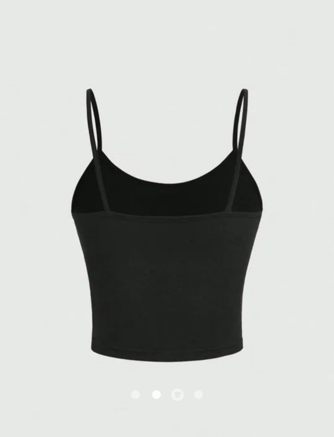 Rhinestone Cami Top // Black