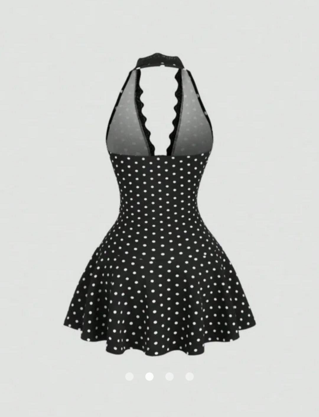 Backless A-Line Dress // Black