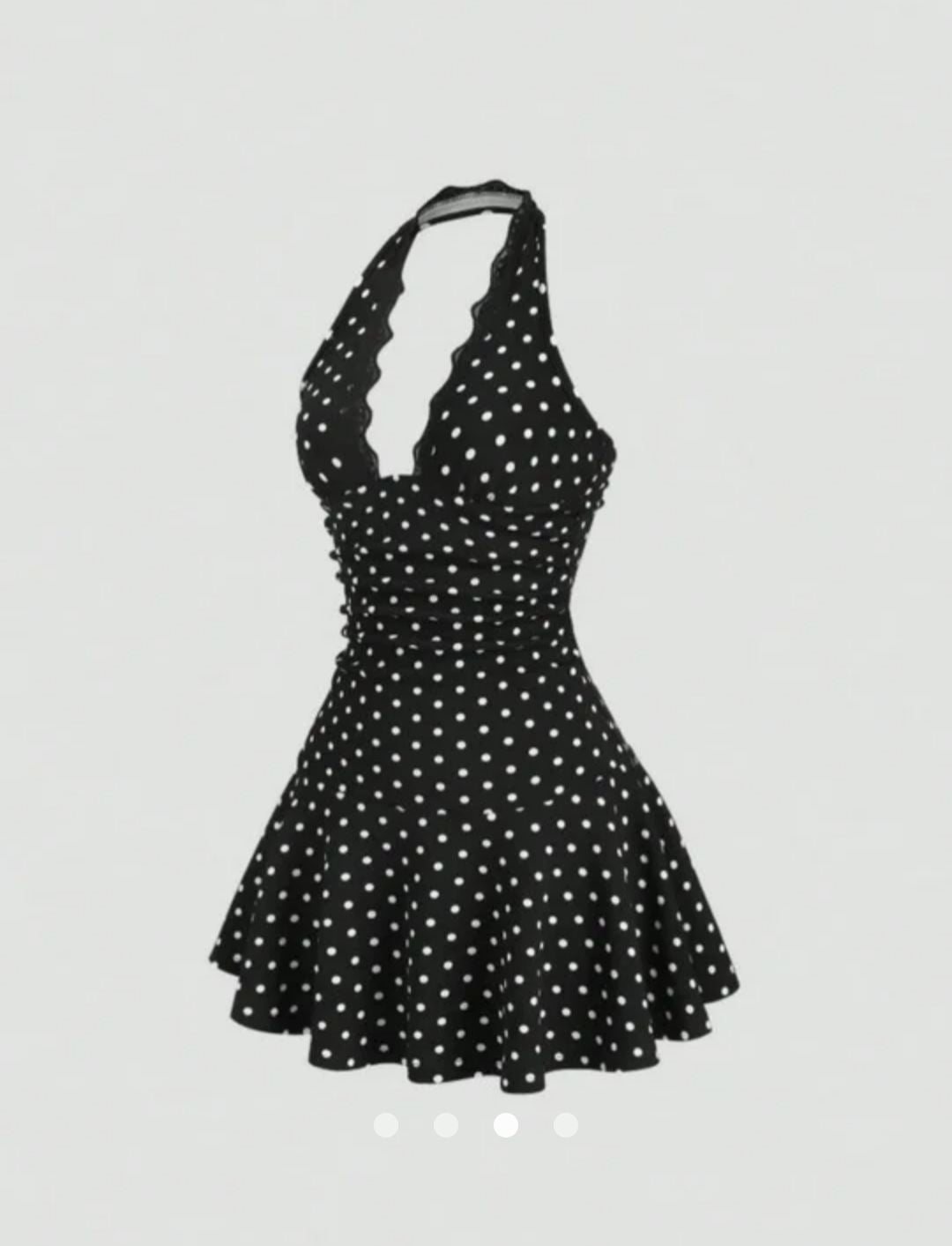 Backless A-Line Dress // Black