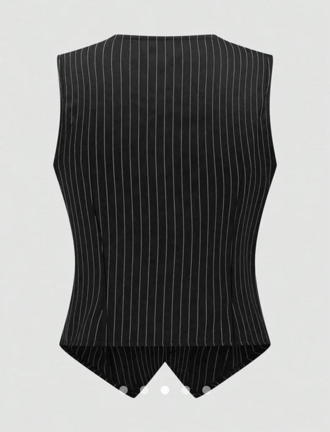 V-Neck Waistcoat // Black