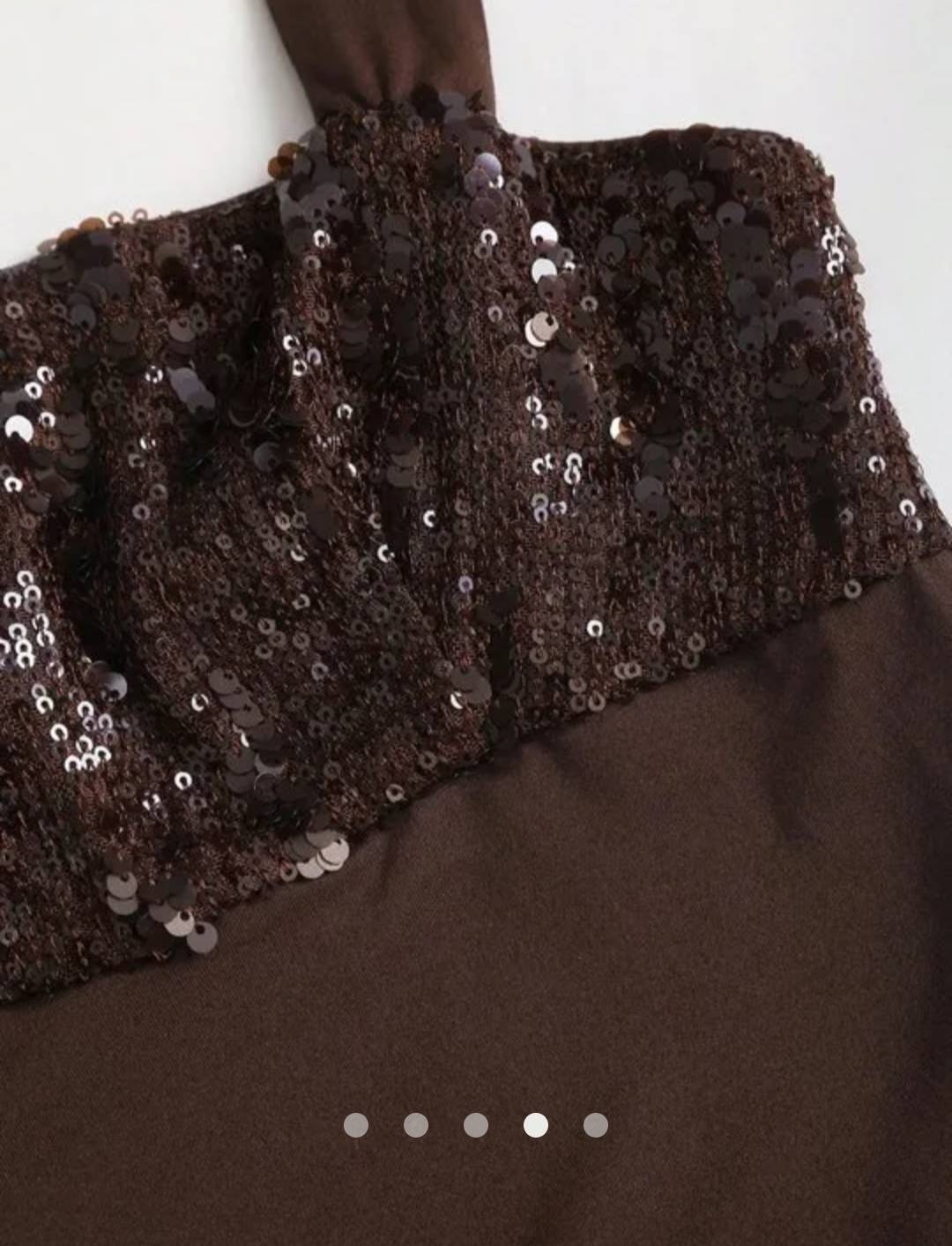 Bow Halter Top // Brown