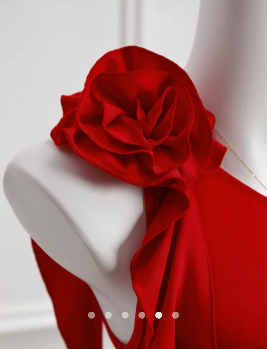 Ruffle Tank Top // Red