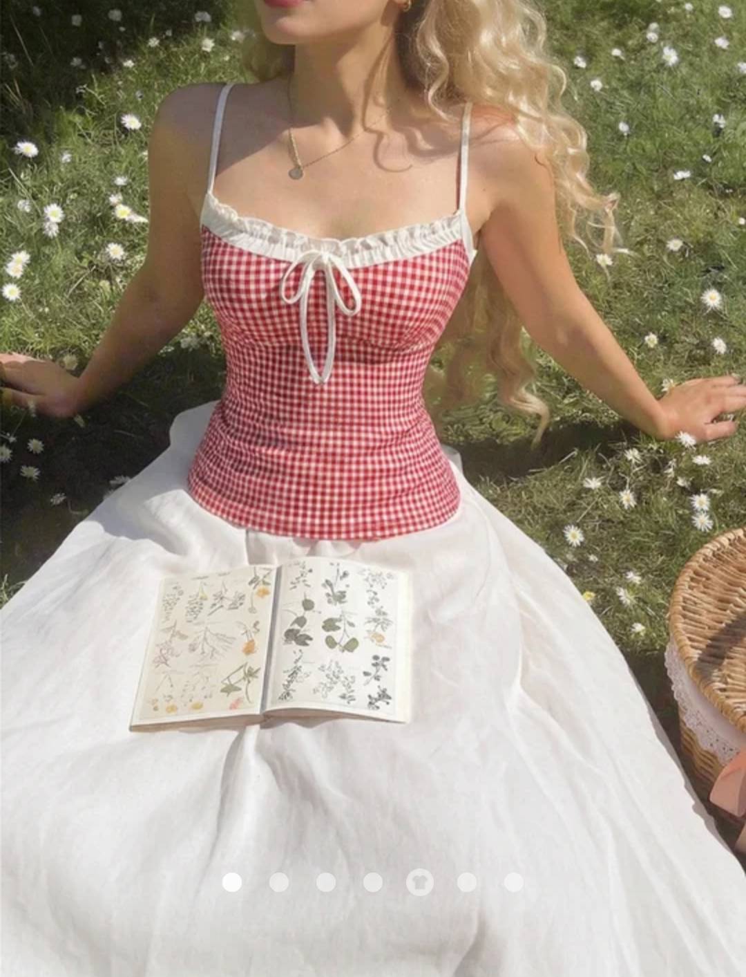 Ruffle Cami Top // Red