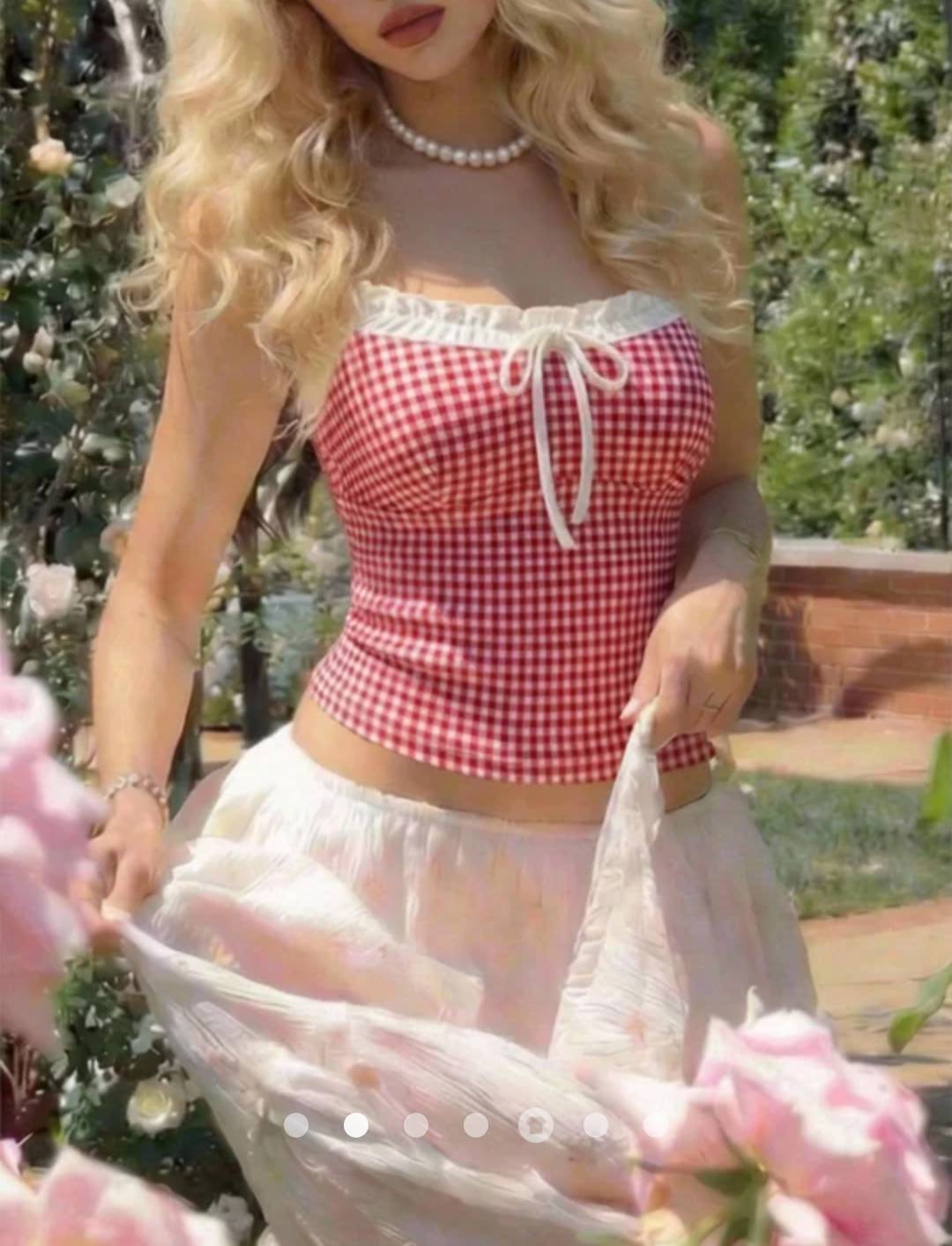 Ruffle Cami Top // Red