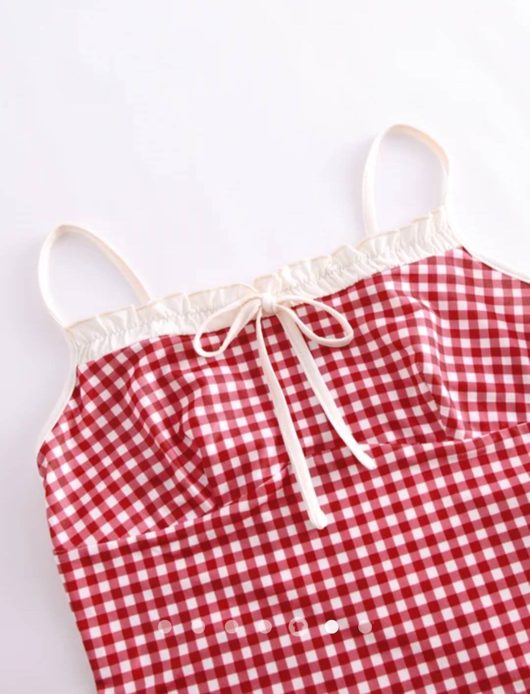 Ruffle Cami Top // Red