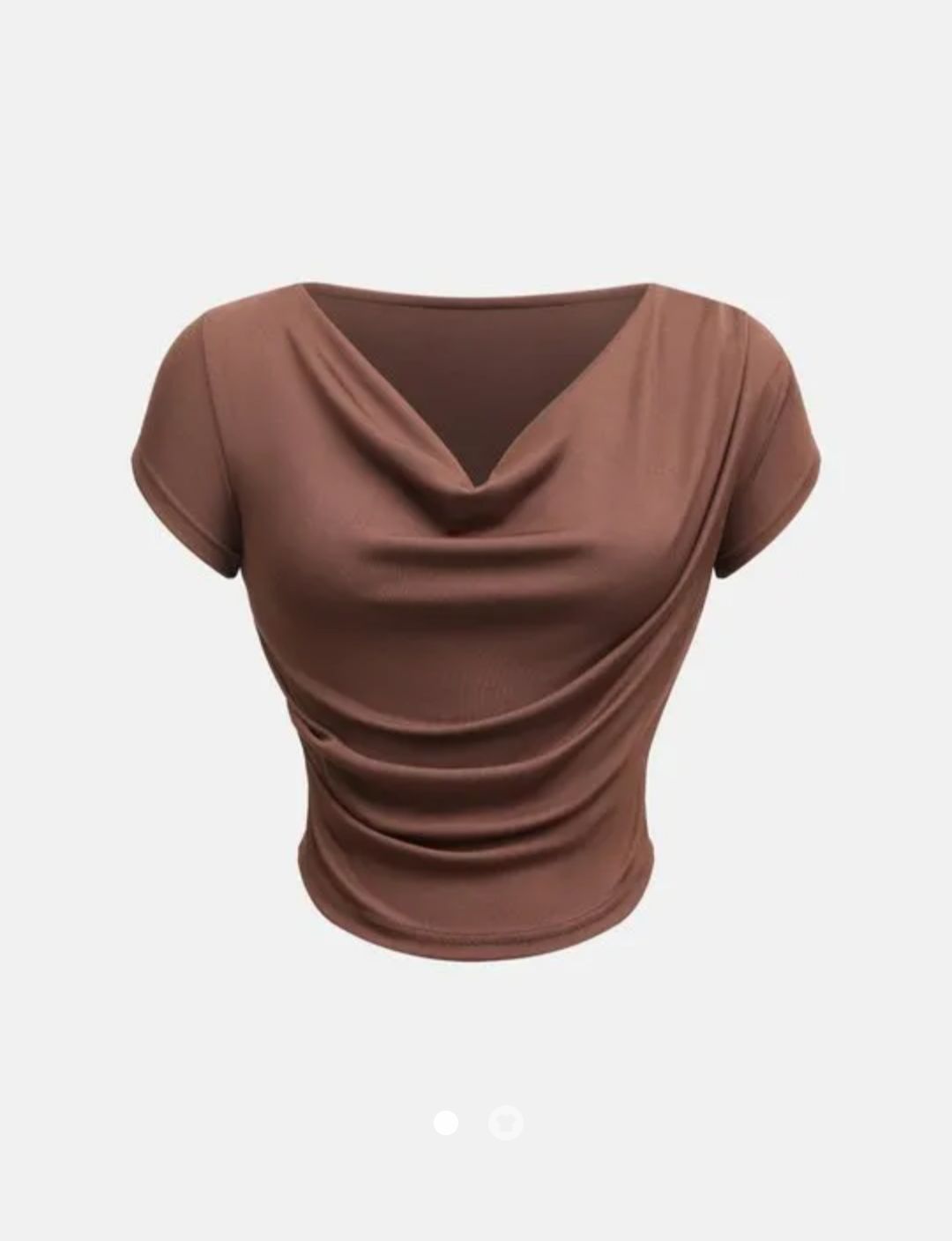 Draped Top // Brown