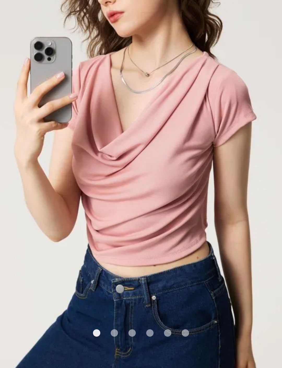Draped Top // Pink