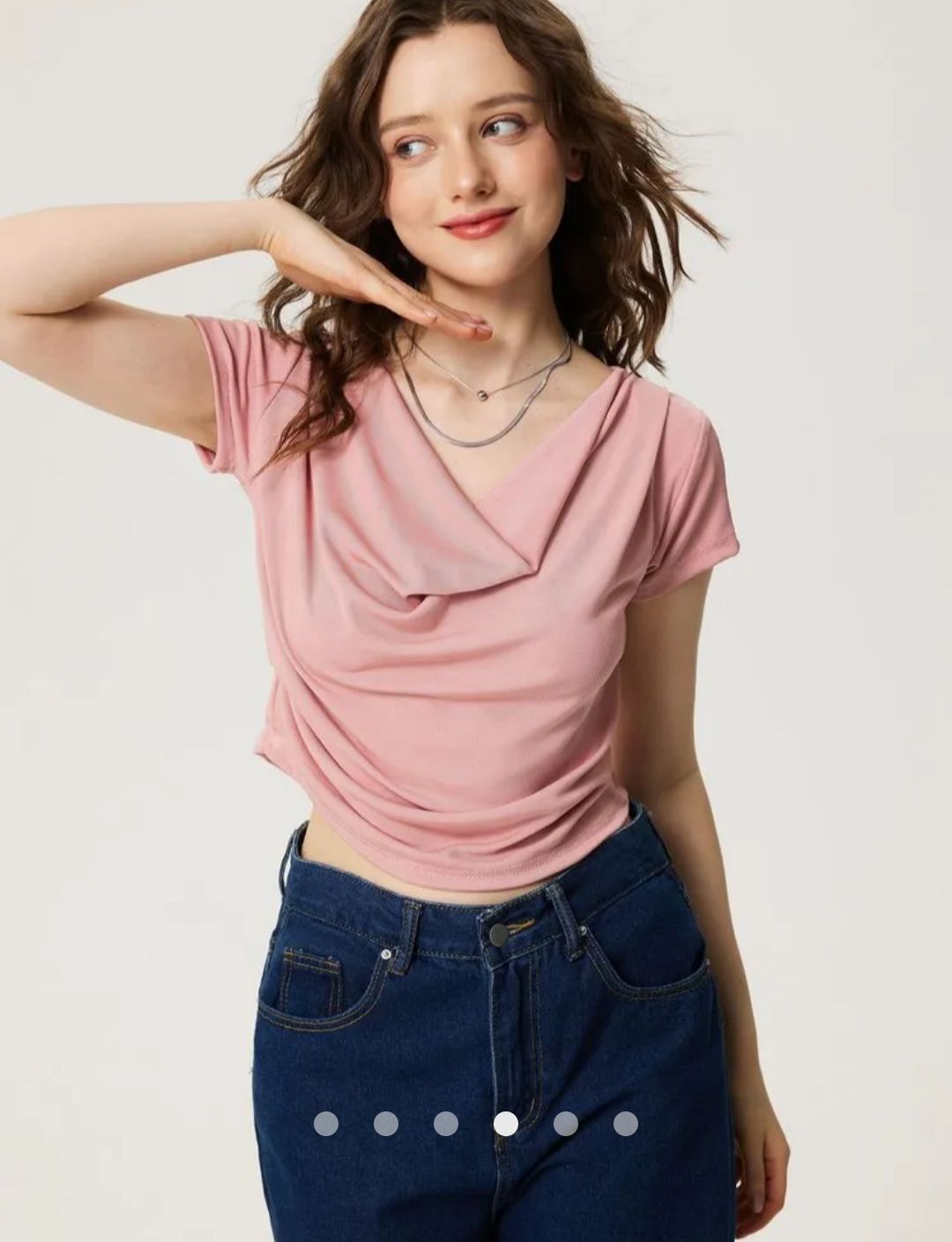 Draped Top // Pink