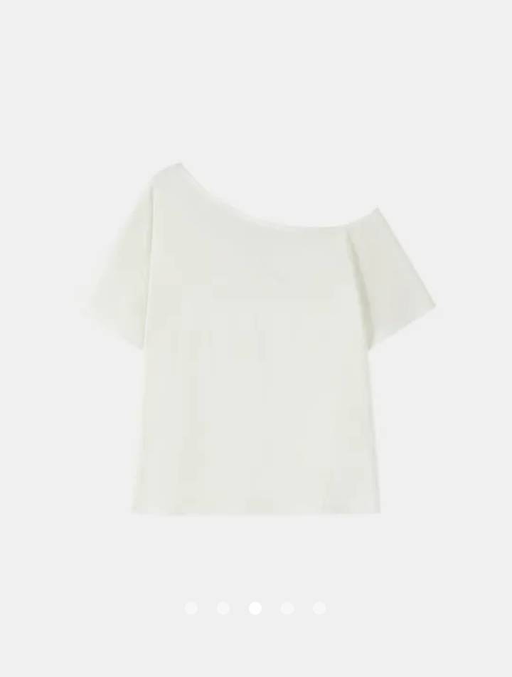 Printed Pullover T-Shirt 003 // White