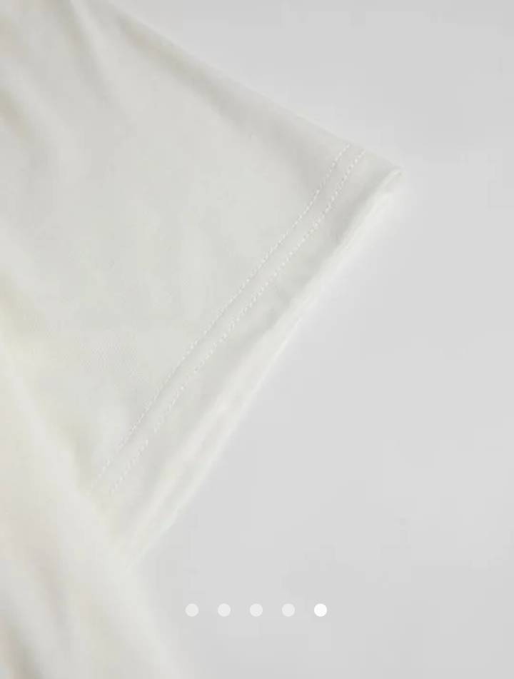 Printed Pullover T-Shirt 003 // White