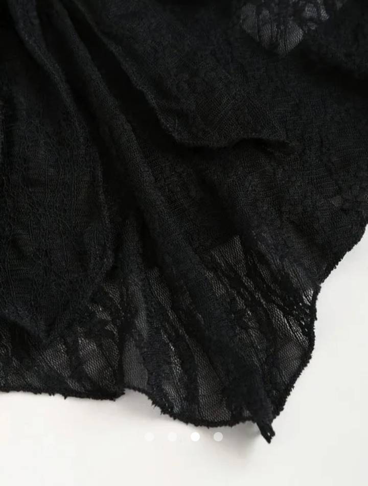 Sheer Halter Top // Black