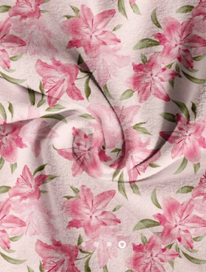 Floral Gathered Halter Top // Pink