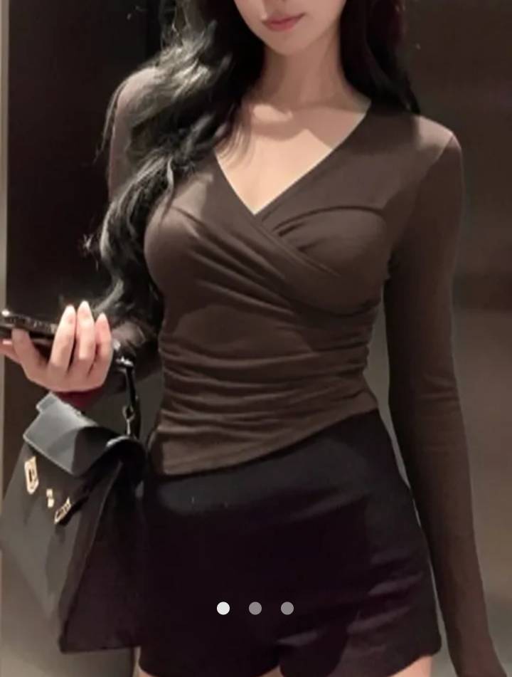 Gathered Top 002 // Chocolate