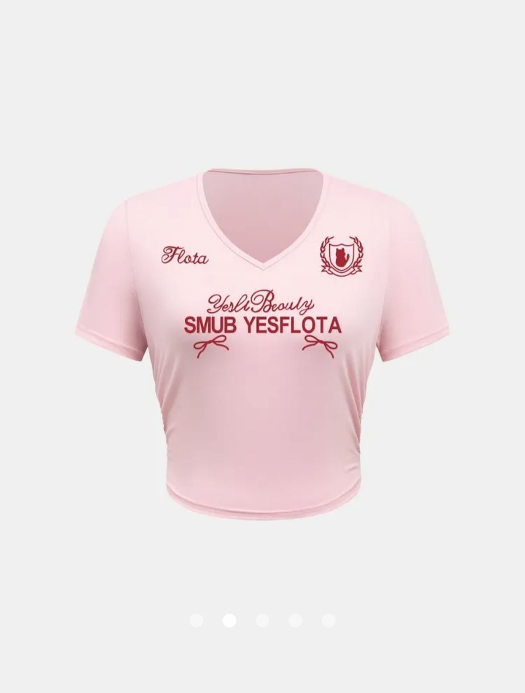 Bow Pullover T-Shirt // Pink