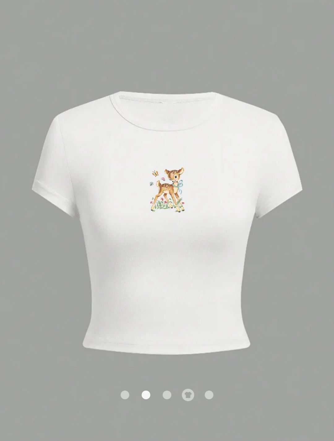 Printed Pullover T-Shirt // White