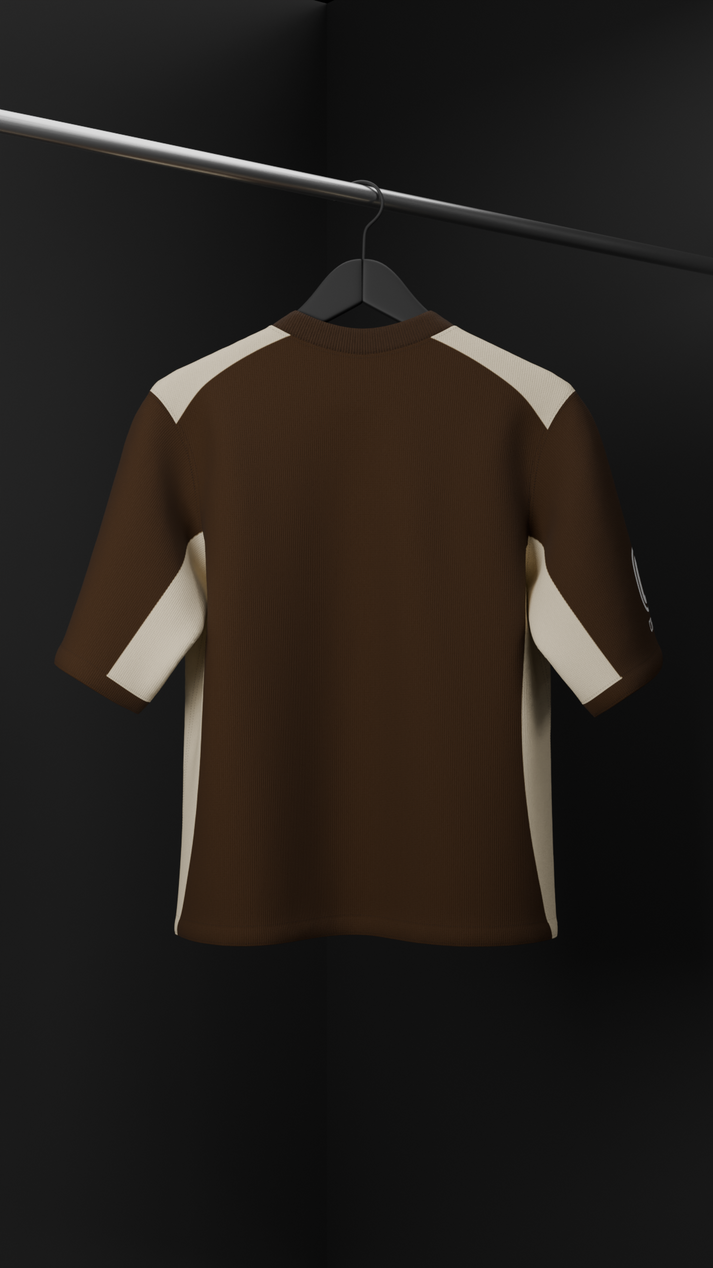 Motorsport Oversized T-shirt // Brown
