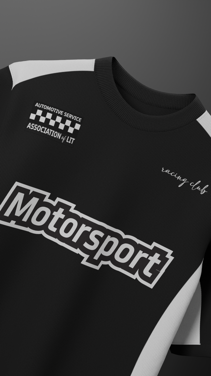 Motorsport Oversized T-shirt // Black