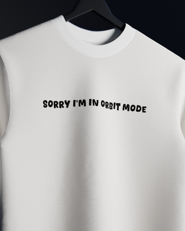 I Need My Space Oversized T-shirt // White