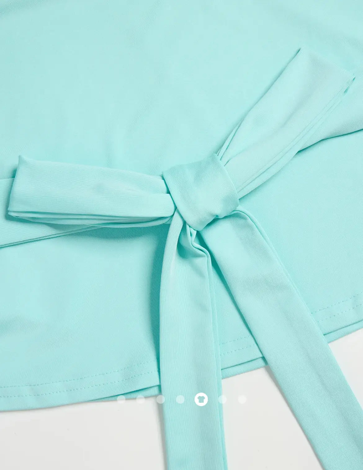 Belted Pullover T-Shirt // Mint Green