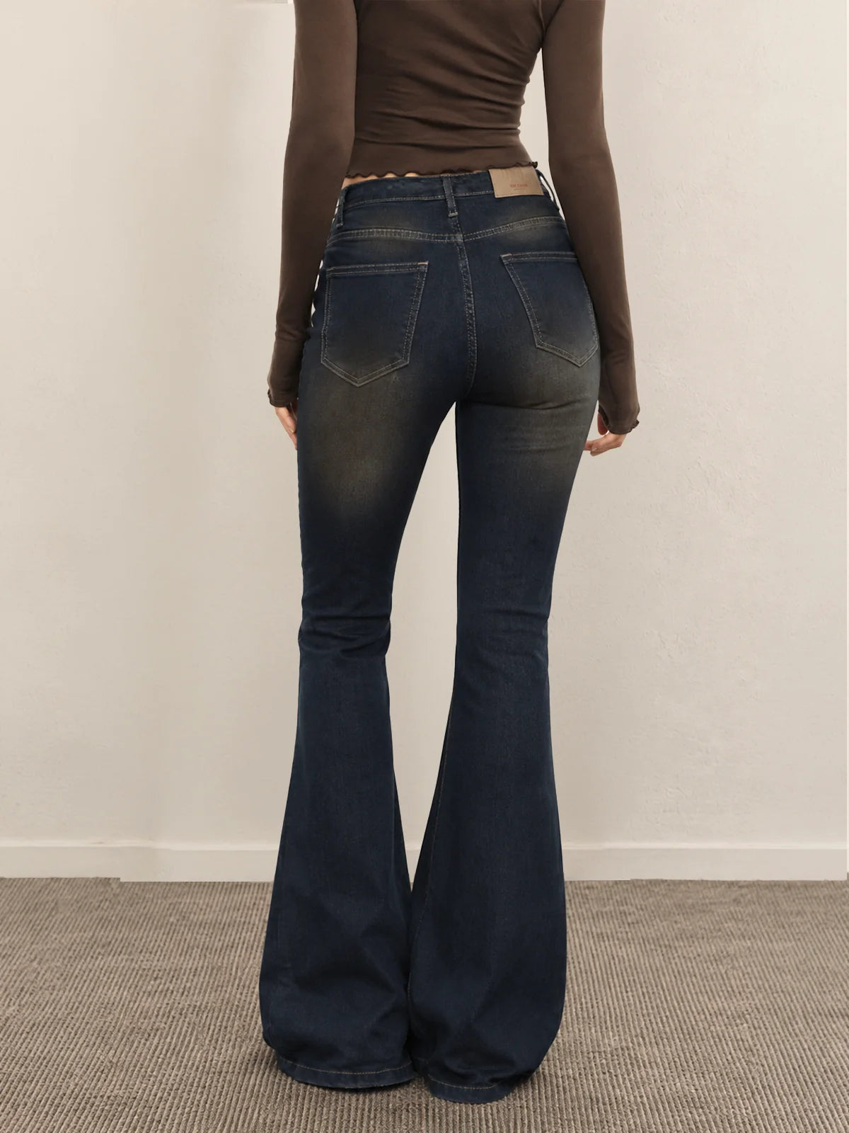 Evening Blue // Tinted Bootcut Jeans
