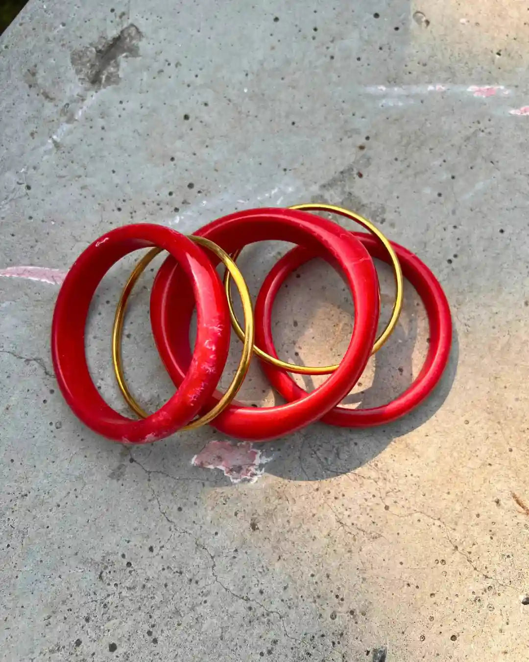 Bangle Set 007 // Red