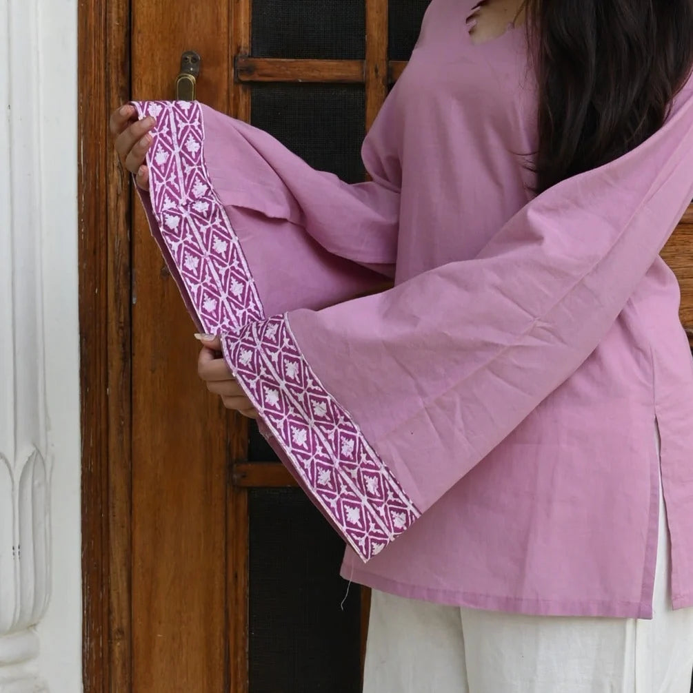 Lavanya Solid Short Kurti // Dusty Rose