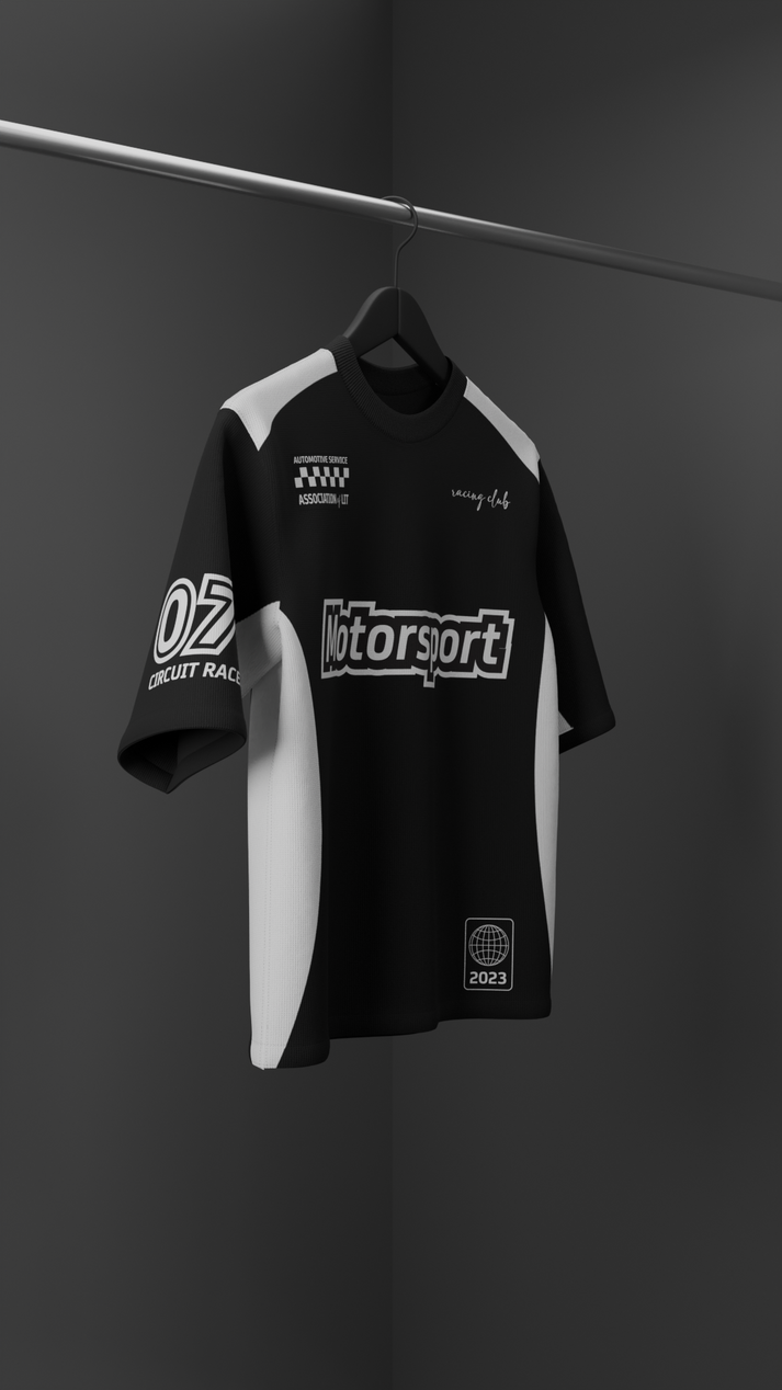 Motorsport Oversized T-shirt // Black