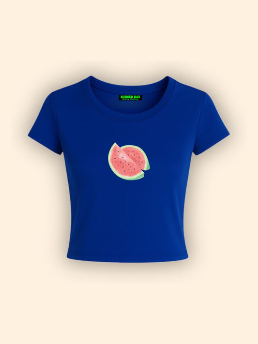 Watermelon Baby Tee // Blue